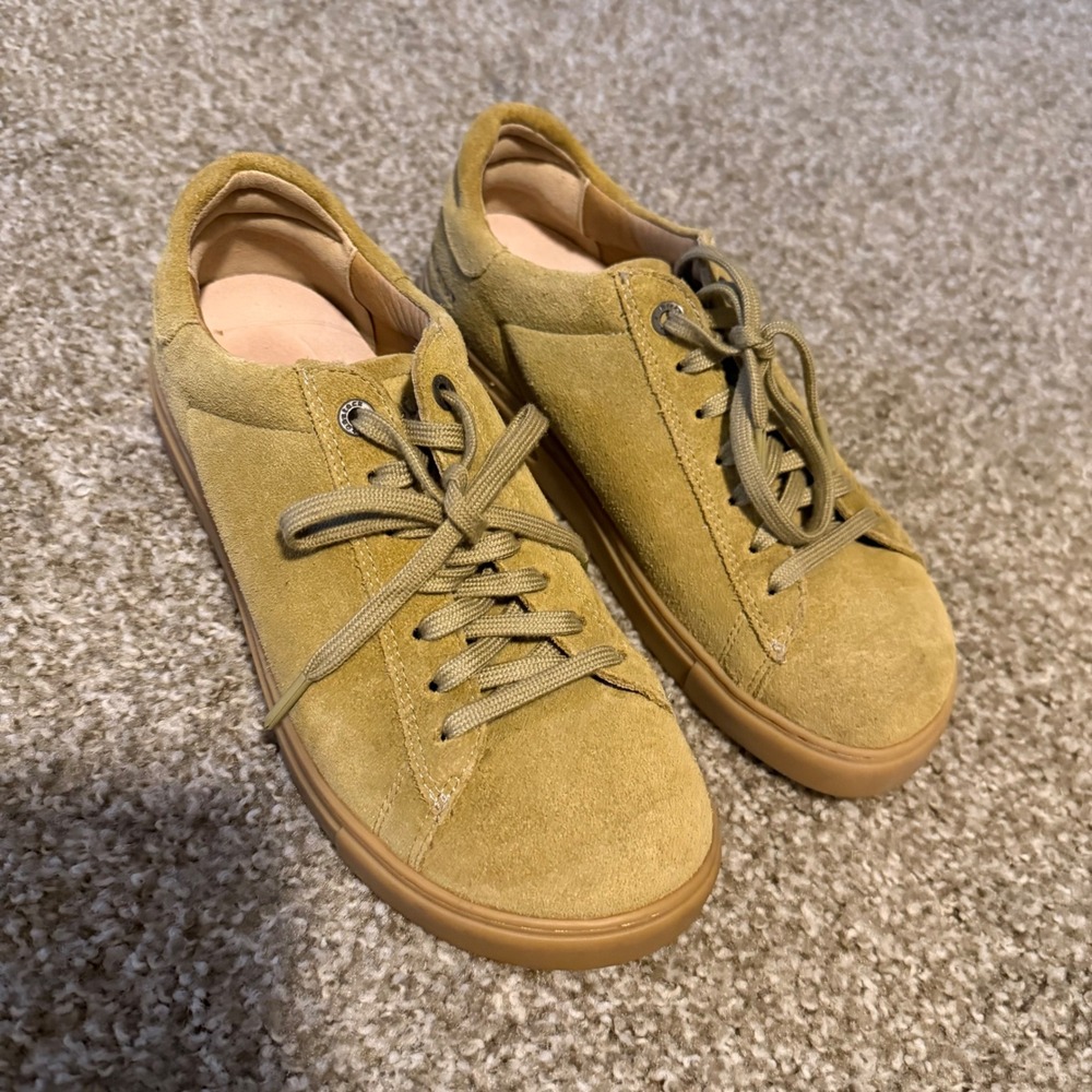 Birkenstock Bend Low Suede Sneakers Faded Khaki EU 38 US 7 comfort gorpcore